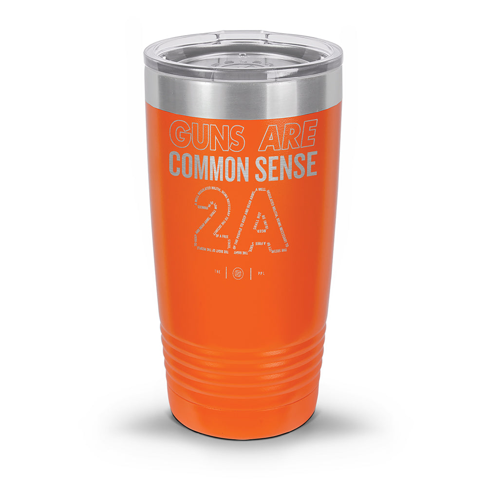 Guns Are Common Sense Laser Etched 30oz/20oz Tumbler