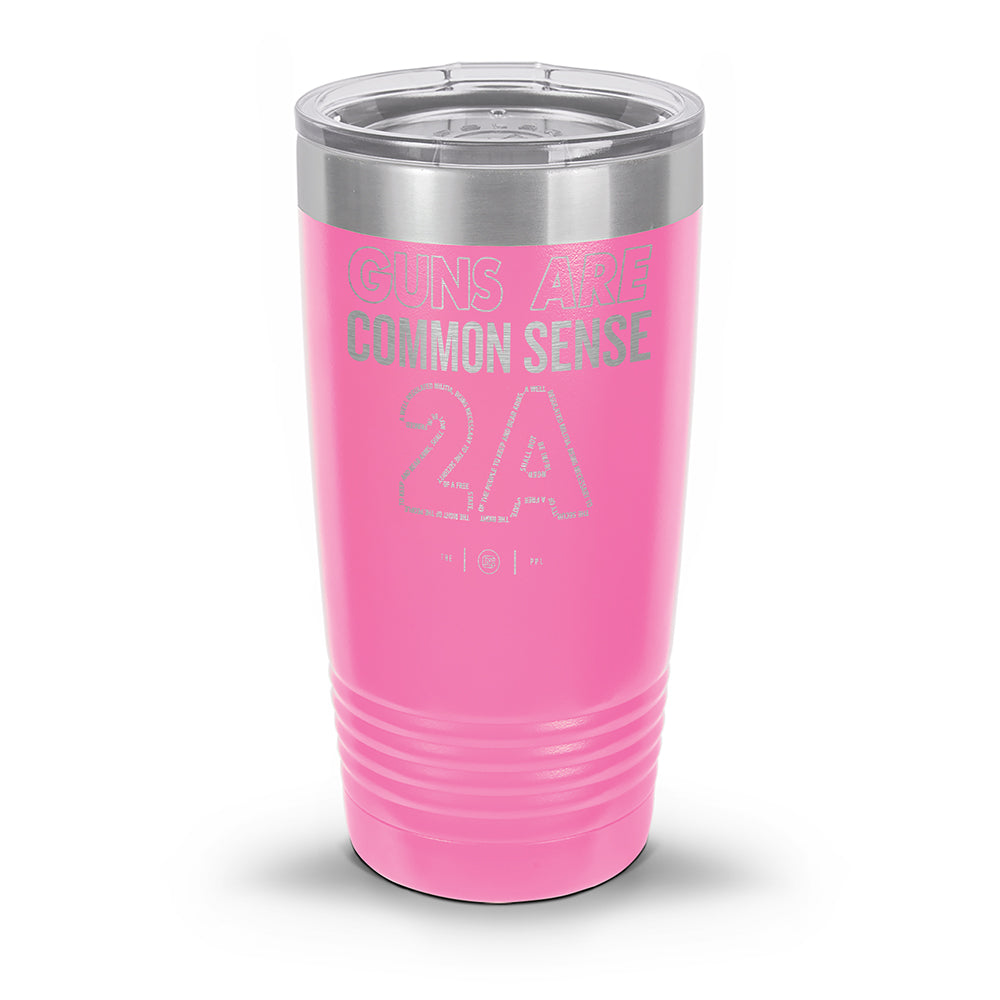 Guns Are Common Sense Laser Etched 30oz/20oz Tumbler