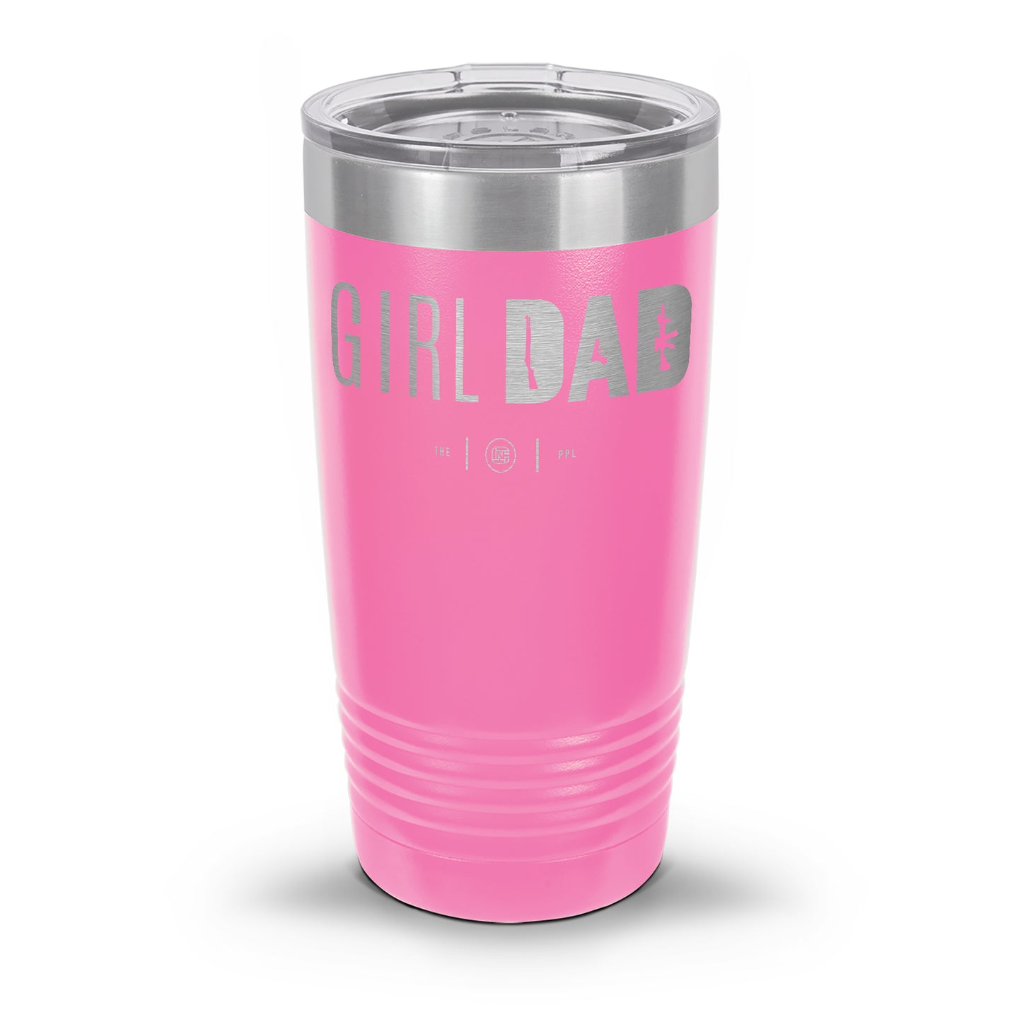 Gun-Owning Girl Dad Laser Etched 30oz/20oz Tumbler