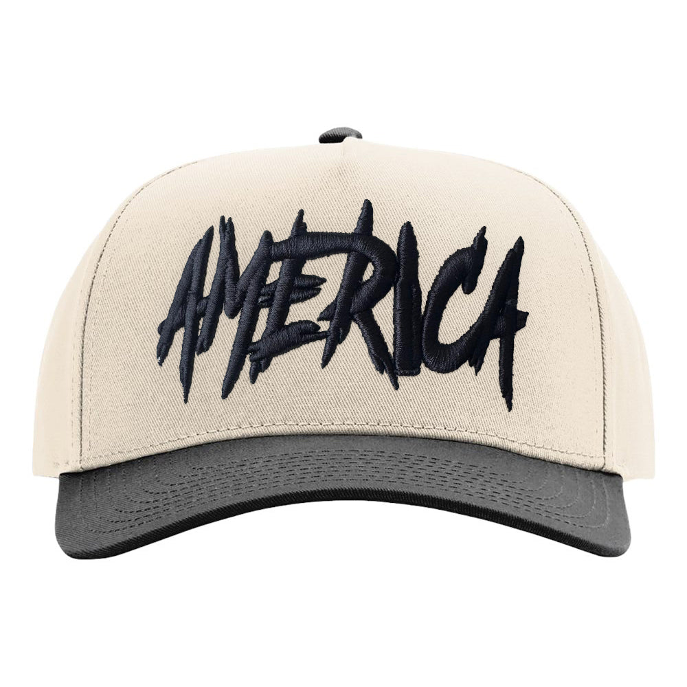 AMERICA Embroidered Five-Panel Champ Cap