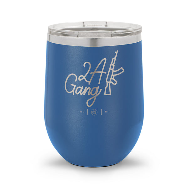2A Gang | Laser Etched 12oz Stemless Wine Cup