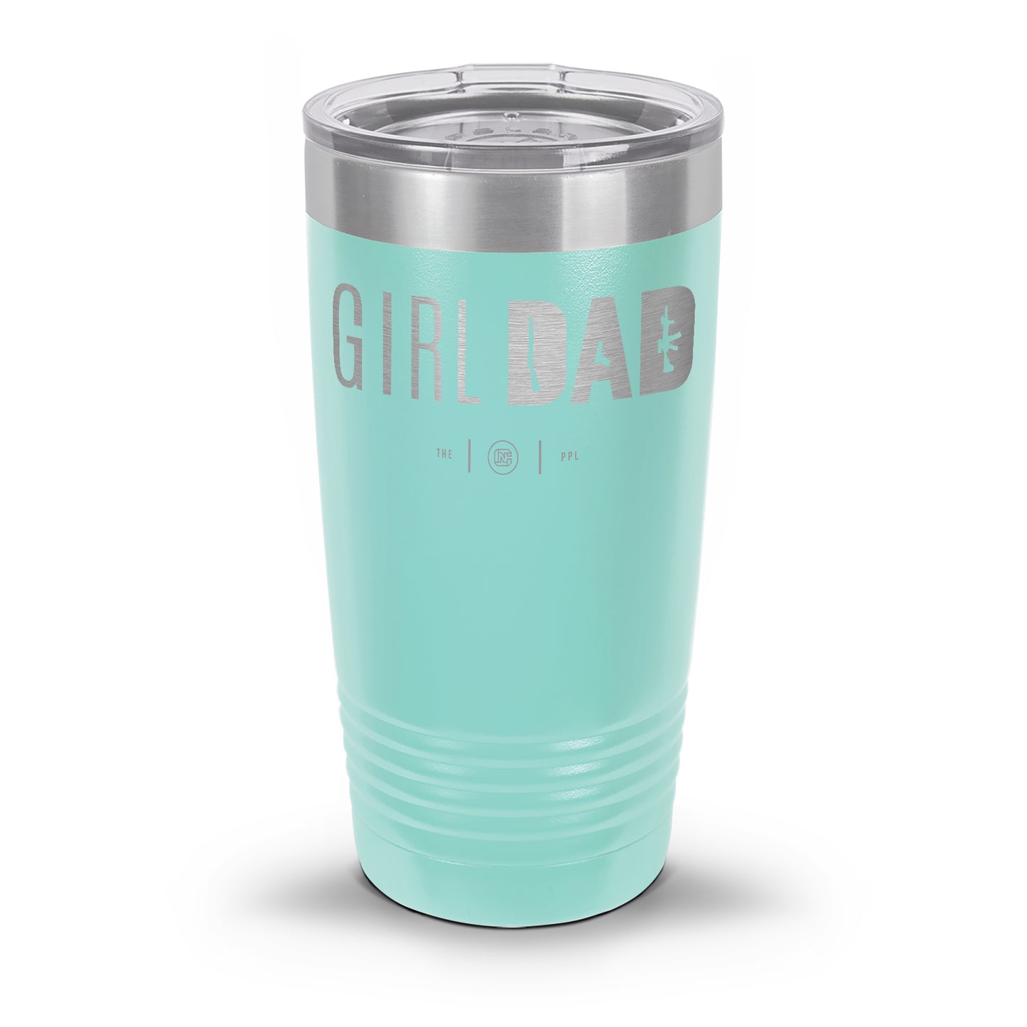 Gun-Owning Girl Dad Laser Etched 30oz/20oz Tumbler