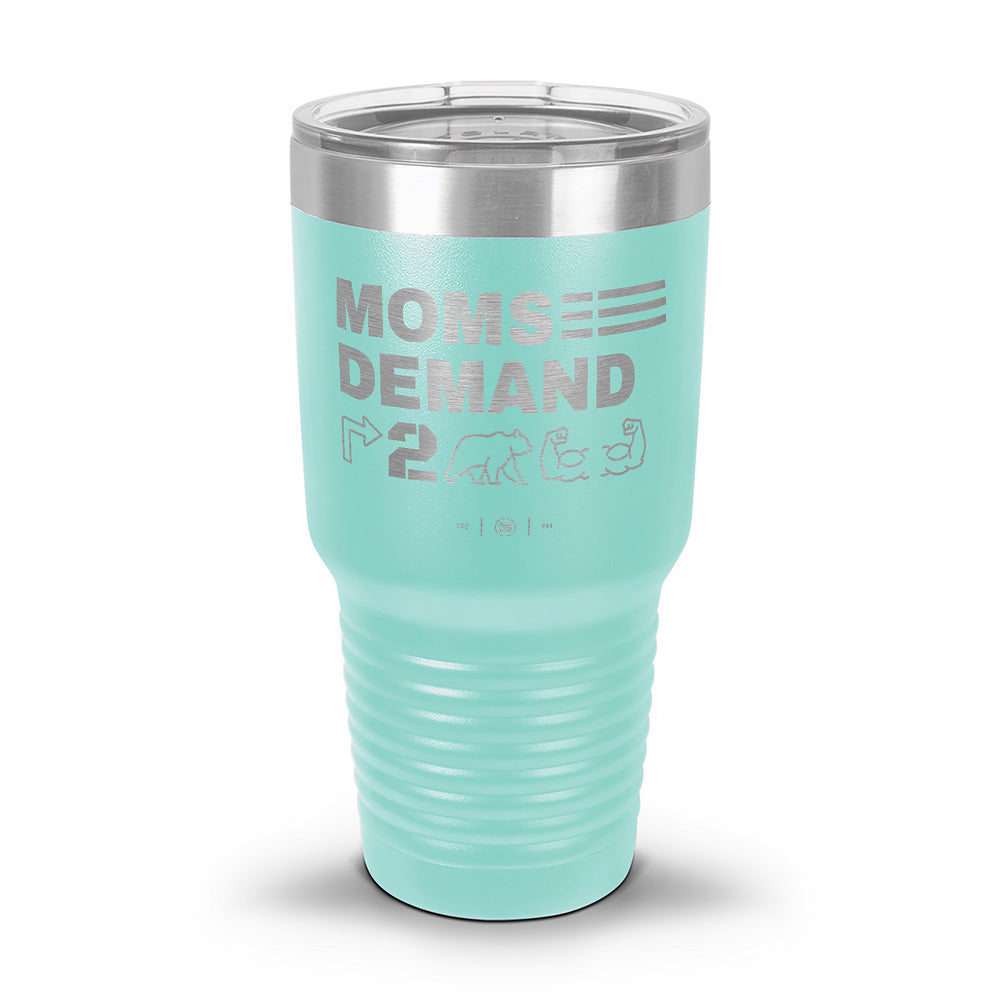 Moms Demand Right To Bear Arms Laser Etched 30oz/20oz Tumbler