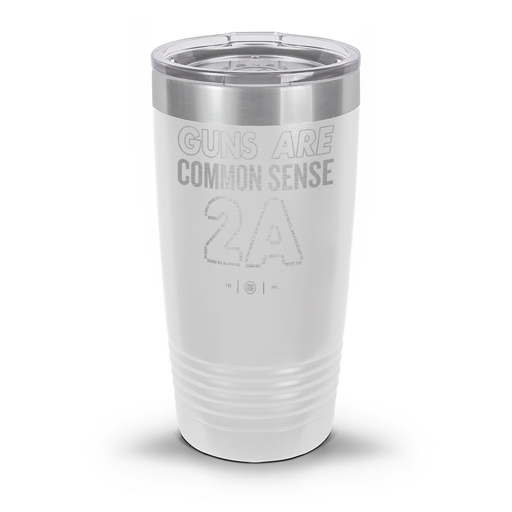 Guns Are Common Sense Laser Etched 30oz/20oz Tumbler