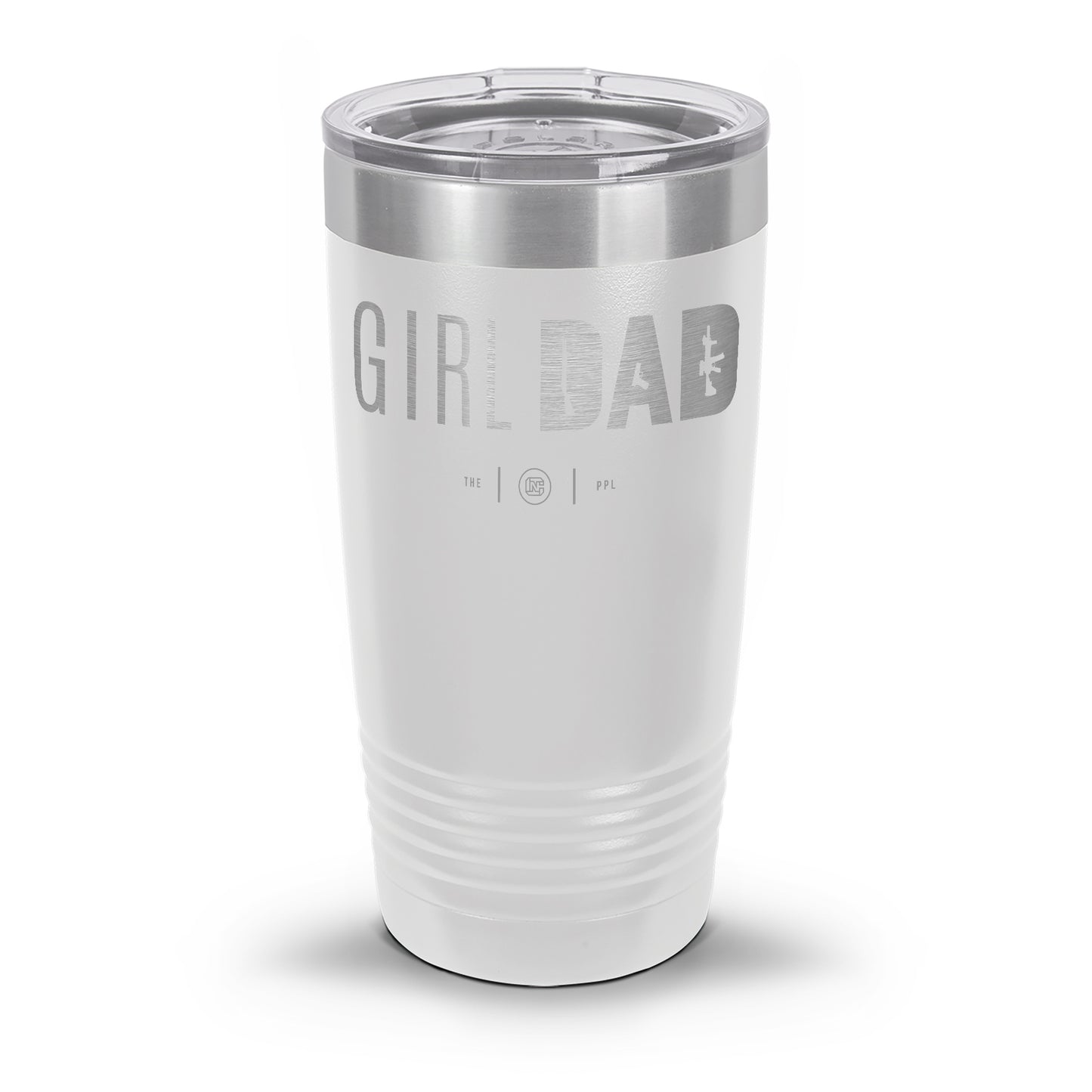 Gun-Owning Girl Dad Laser Etched 30oz/20oz Tumbler