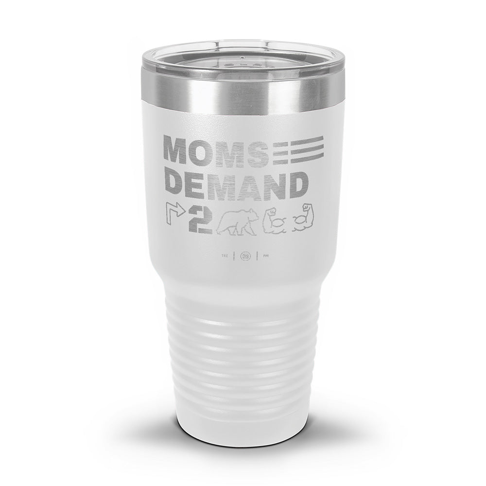 Moms Demand Right To Bear Arms Laser Etched 30oz/20oz Tumbler