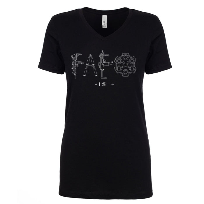 F Around & Find Out FAFO Detailed Women's V Neck