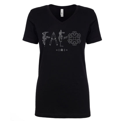 F Around & Find Out FAFO Detailed Women's V Neck
