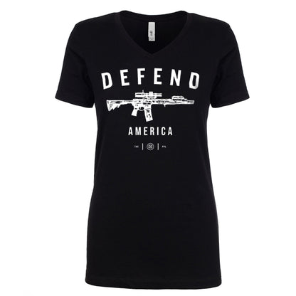 Defend America Women's V Neck