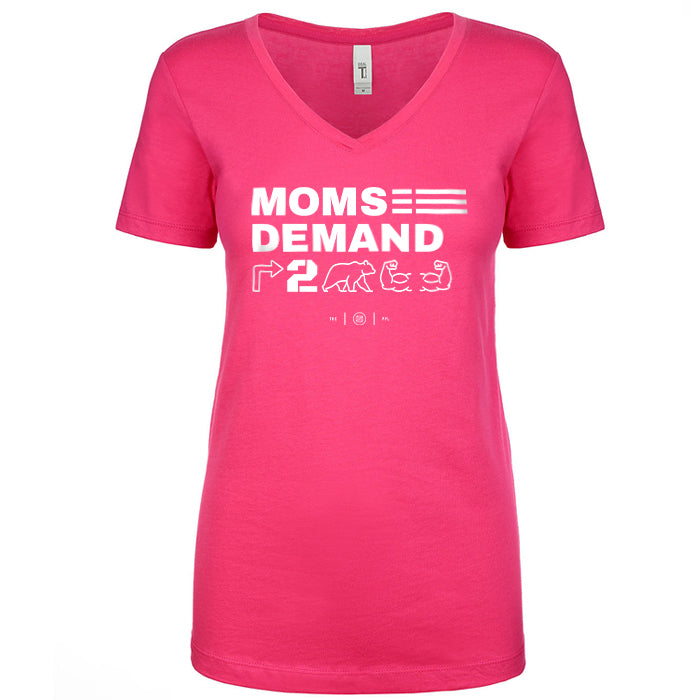 Moms Demand Right To Bear Arms Women's V Neck