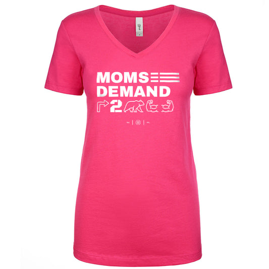Moms Demand Right To Bear Arms Women's V Neck