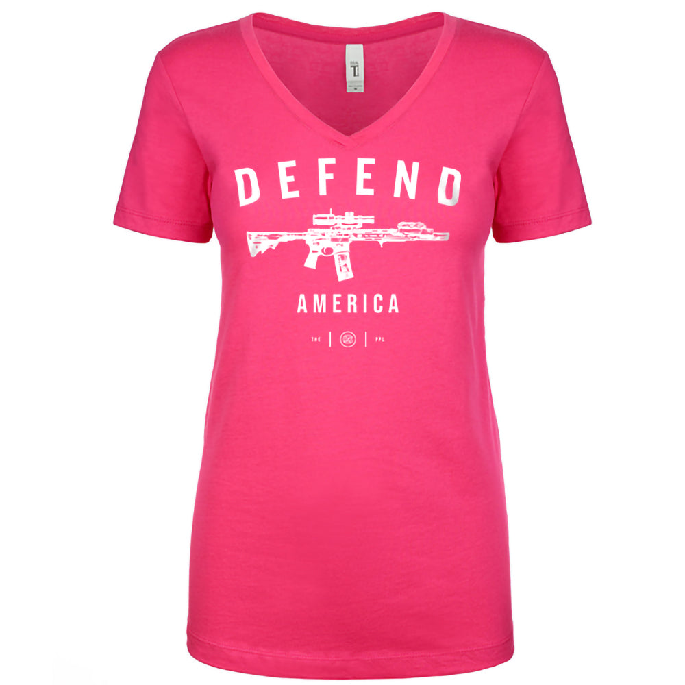 Defend America Women's V Neck