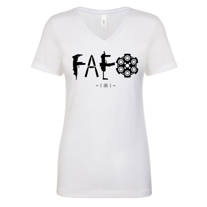 F Around & Find Out FAFO Women's V Neck