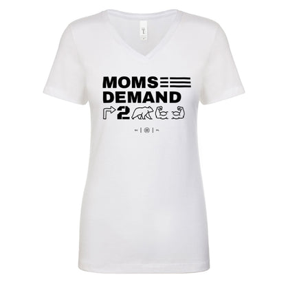 Moms Demand Right To Bear Arms Women's V Neck