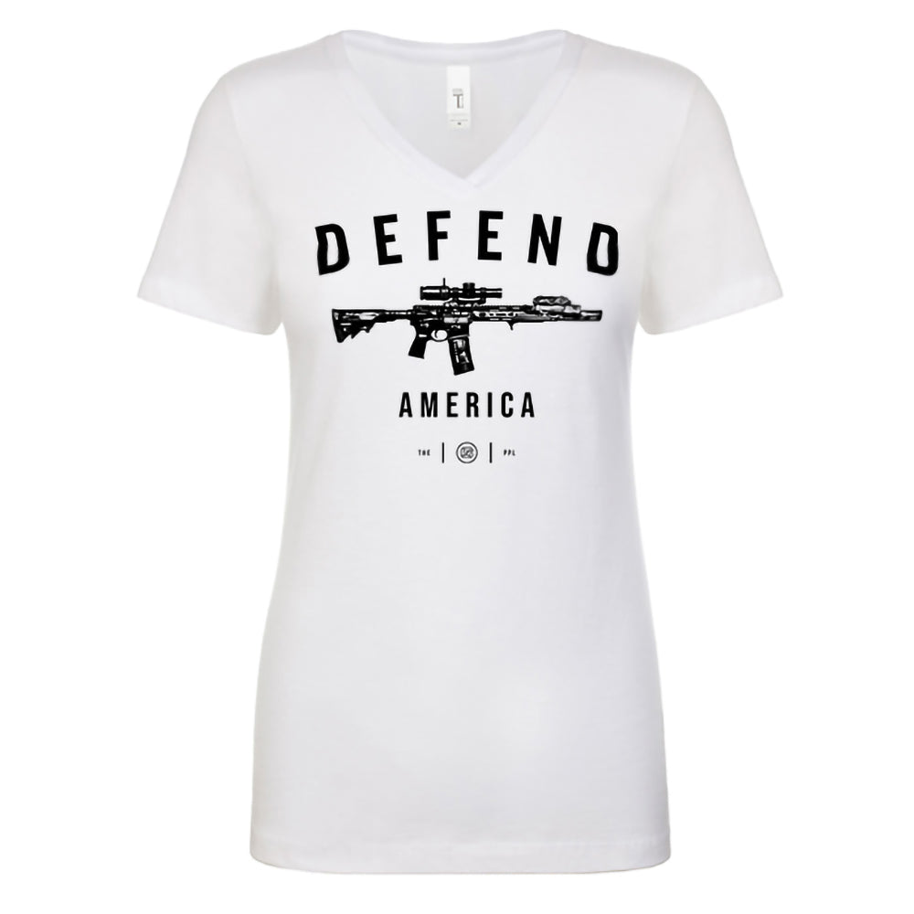 Defend America Women's V Neck