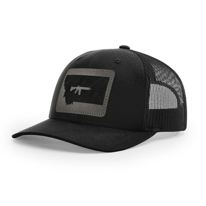 Keep Montana Tactical Leather Patch Trucker Hat