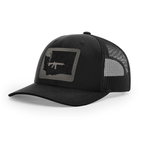 Keep Washington Tactical Leather Patch Trucker Hat