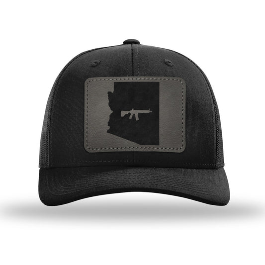 Keep Arizona Tactical Leather Patch Trucker Hat