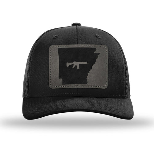 Keep Arkansas Tactical Leather Patch Trucker Hat