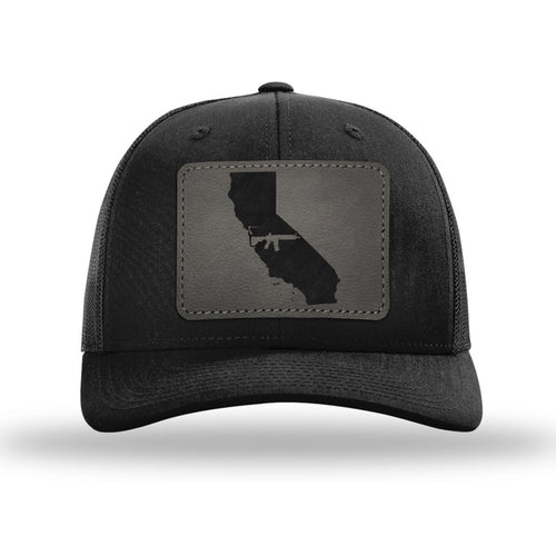 Keep California Tactical Leather Patch Trucker Hat