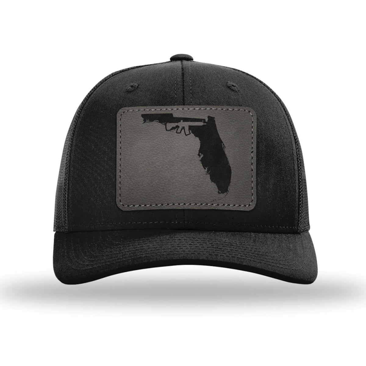 Keep Florida Tactical Leather Patch Trucker Hat