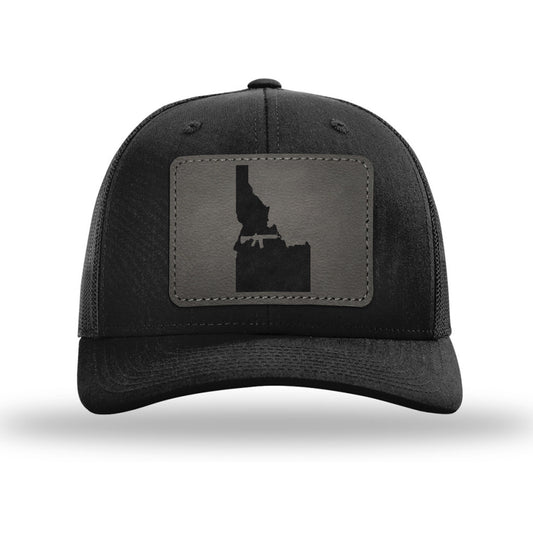 Keep Idaho Tactical Leather Patch Trucker Hat