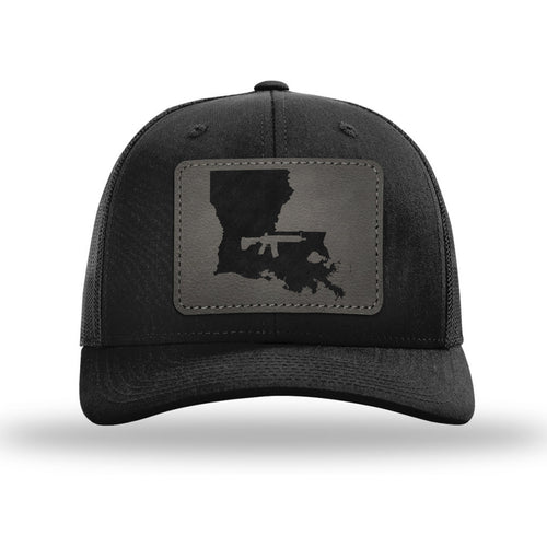 Keep Louisiana Tactical Leather Patch Trucker Hat