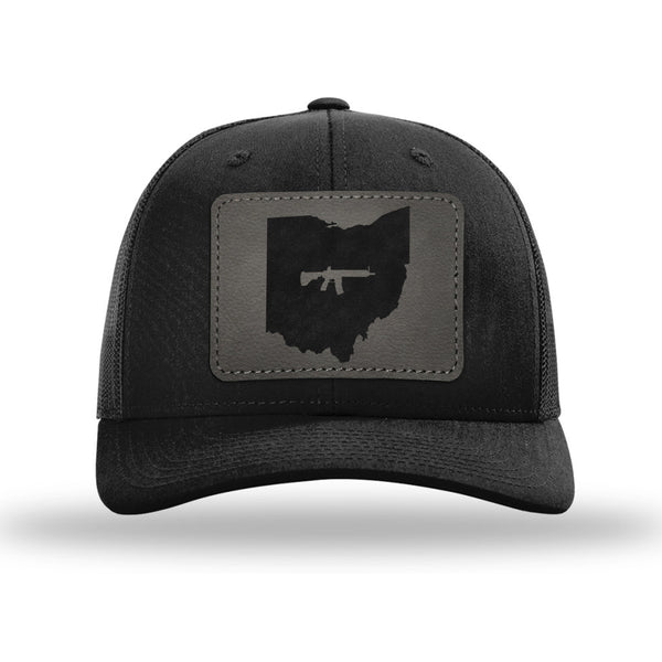 Keep Ohio Tactical Leather Patch Trucker Hat