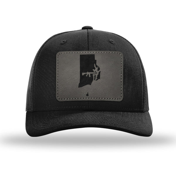 Keep Rhode Island Tactical Leather Patch Trucker Hat