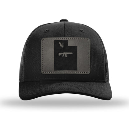 Keep Utah Tactical Leather Patch Trucker Hat