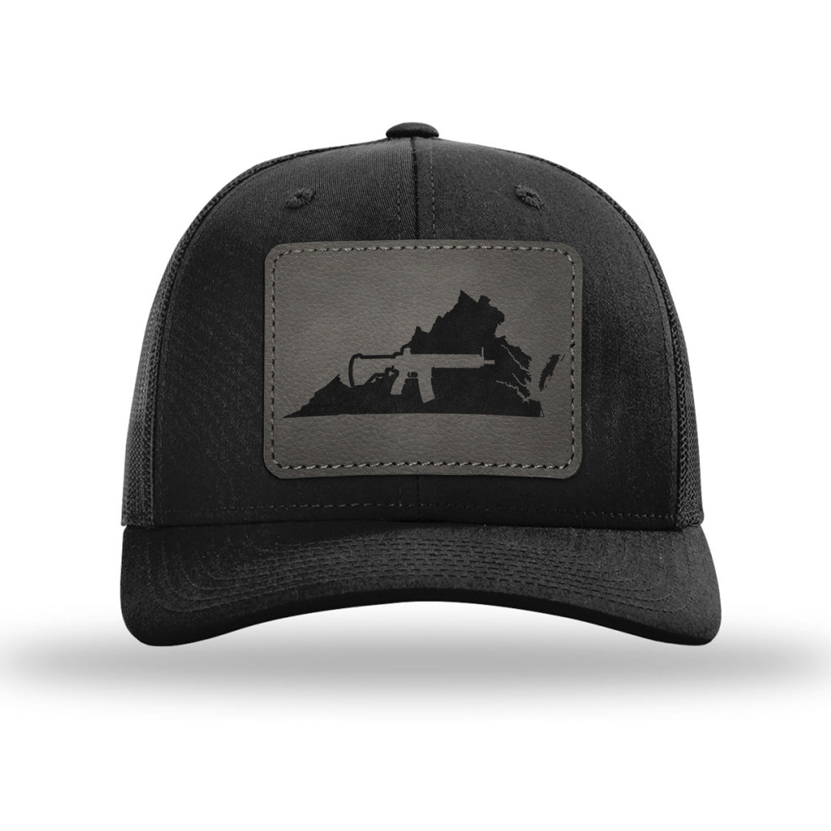 Keep Virgnia Tactical Leather Patch Trucker Hat