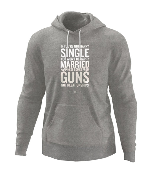 Happiness Comes From Guns Hoodie