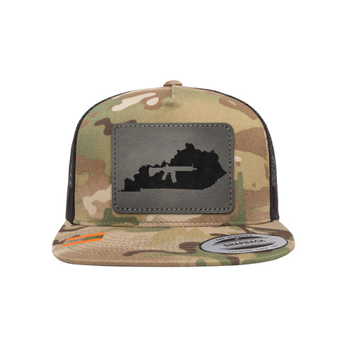 Keep Kentucky Tactical Leather Patch Tactical Arid Trucker Hat Snapback