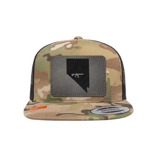 Keep Nevada Tactical Leather Patch Tactical Arid Trucker Hat Snapback