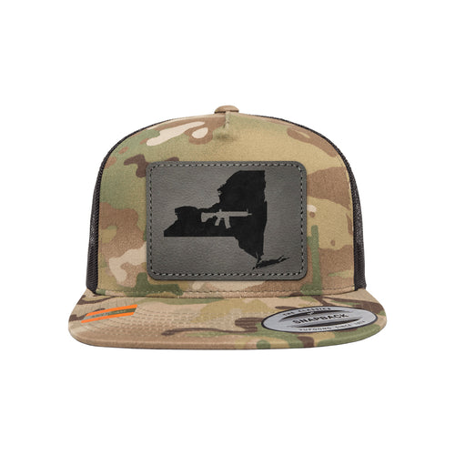 Keep New York Tactical Leather Patch Tactical Arid Trucker Hat Snapback