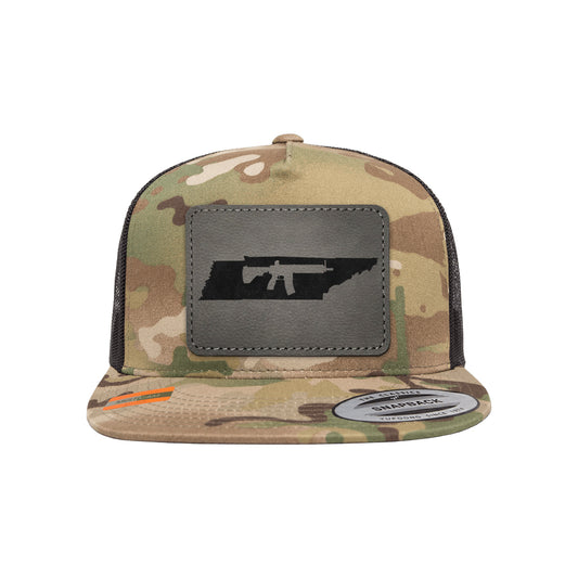 Keep Tennessee Tactical Leather Patch Tactical Arid Trucker Hat Snapback