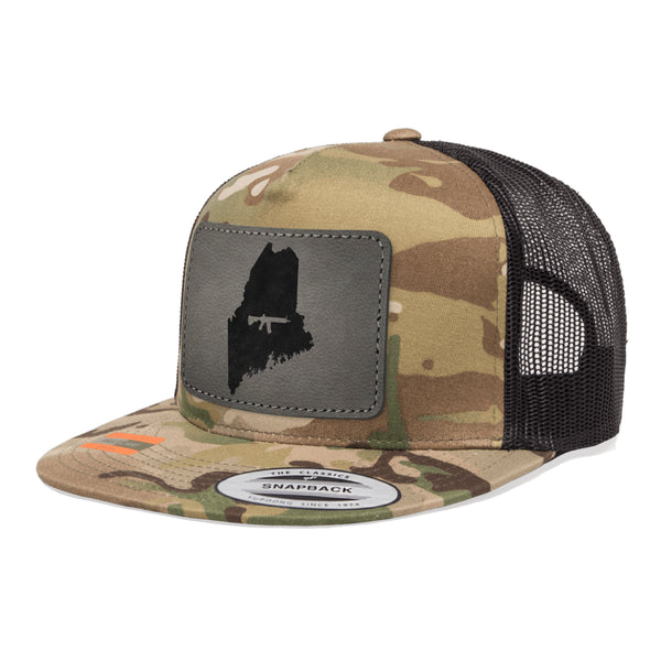 Keep Maine Tactical Leather Patch Tactical Arid Trucker Hat Snapback