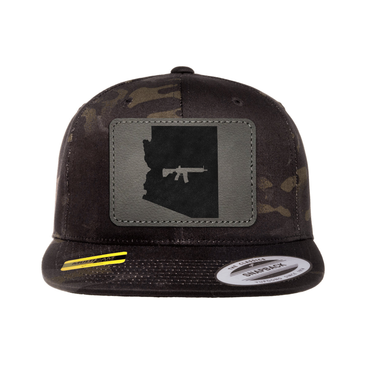 Keep Arizona Tactical Leather Patch Black Multicam Snapback