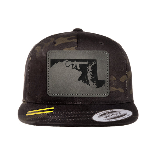 Keep Maryland Tactical Leather Patch Black Multicam Snapback