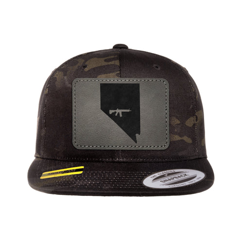 Keep Nevada Tactical Leather Patch Black Multicam Snapback