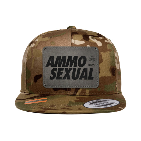 AmmoSexual Leather Patch Tactical Arid Snapback