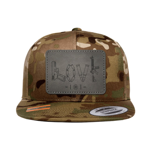 Tactical Love Leather Patch Tactical Arid Trucker Hat Snapback