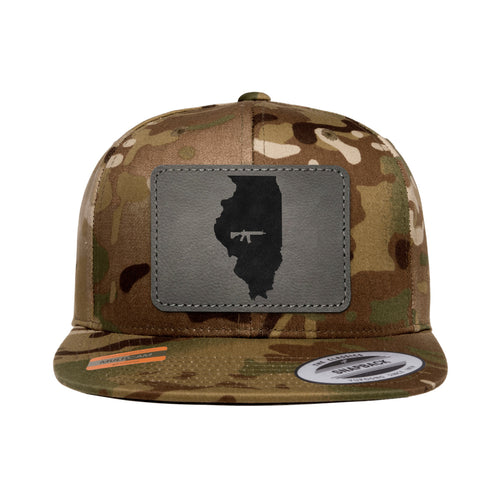 Keep Illinois Tactical Leather Patch Tactical Arid Snapback