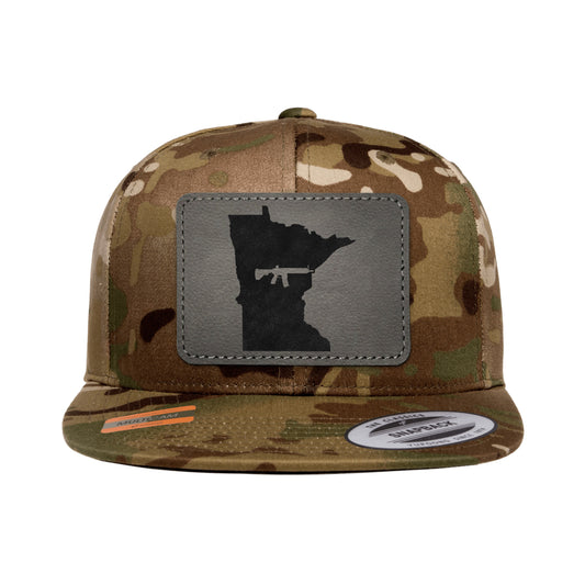 Keep Minnesota Tactical Leather Patch Tactical Arid Snapback