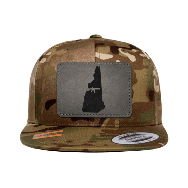 Keep New Hampshire Tactical Leather Patch Tactical Arid Snapback