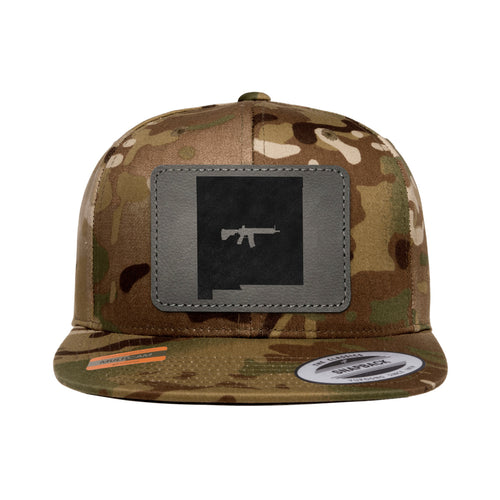 Keep New Mexico Tactical Leather Patch Tactical Arid Snapback