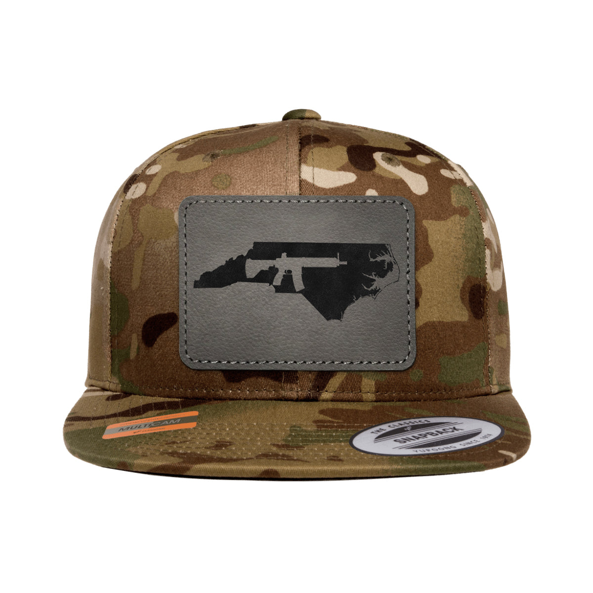 Keep North Carolina Tactical Leather Patch Tactical Arid Snapback