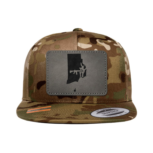 Keep Rhode Island Tactical Leather Patch Tactical Arid Snapback