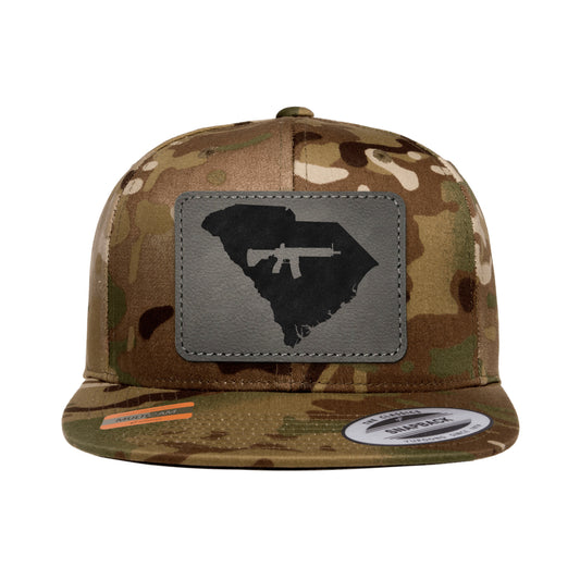 Keep South Carolina Tactical Leather Patch Tactical Arid Snapback