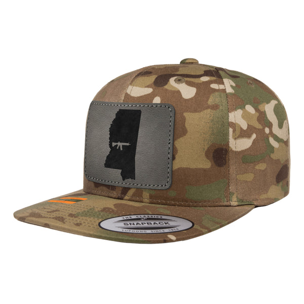 Keep Mississippi Tactical Leather Patch Tactical Arid Snapback